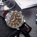 Relógio Masculino Roma Classic – Pulseira de Couro Elegante