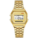 Relógio Digital Retro Rose Gold – Elegância e Estilo Moderno