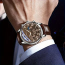 Relógio Masculino Roma Classic – Pulseira de Couro Elegante