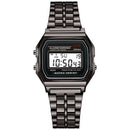 Relógio Digital Retro Rose Gold – Elegância e Estilo Moderno